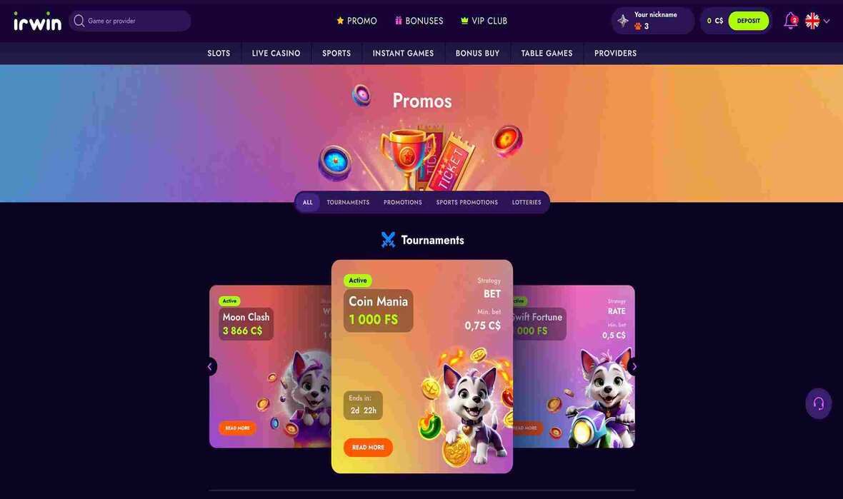 Irwin Casino payment methods &ndash; available deposit and withdrawal options